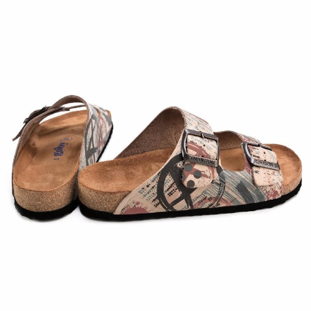 Goby Shoes - Genuine Leather Graffiti Sandals - Picture 5 of 5